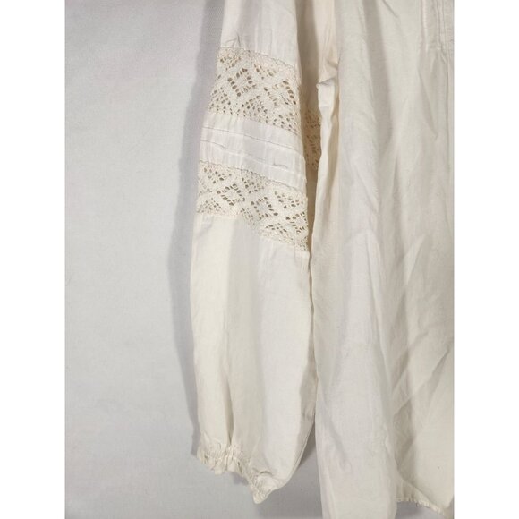 Knox Rose Womens Top Hi Low Cream Boho Lace Whimsy Fairycore XL - Picture 10 of 11
